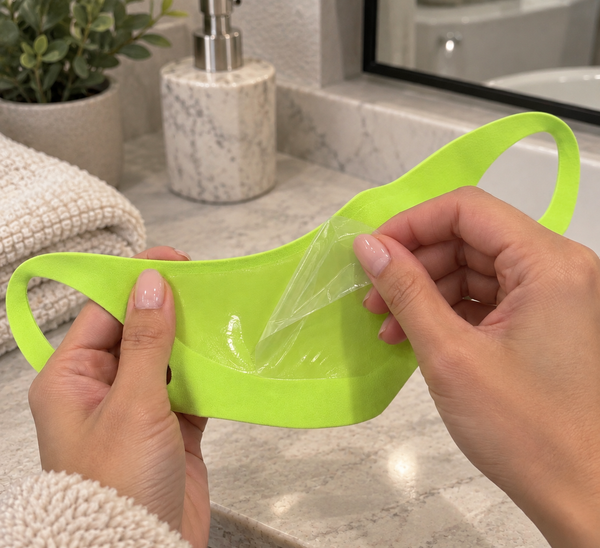 Peel off the protective layer.